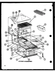 Interior Accessories (Tj18n / P1102111w) (Tj18n / P1102112w) parts for Amana Top-Mount Refrigerator TJ18N-P1102111W from AppliancePartsPros.com