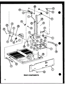 Rear Components (Tj18n / P1102111w) (Tj18n / P1102112w) parts for Amana Top-Mount Refrigerator TJ18N-P1102111W from AppliancePartsPros.com