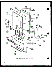 Refrigerator Door Parts (Tj20n / P1102113w) (Tj20n / P1102114w) parts for Amana Top-Mount Refrigerator TJ18N-P1102111W from AppliancePartsPros.com