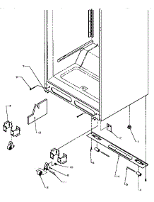 Cabinet Bottom parts for Amana Top-Mount Refrigerator TJ18R8L-P1181715WL from AppliancePartsPros.com