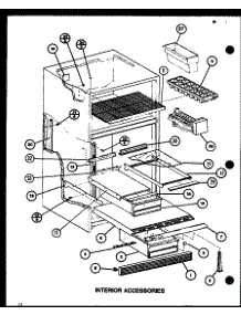Interior Accessories (Tj16k / P7791134w) (Tj16k / P7791135w) (Tji16k / P7791136w) (Tji16k / P7791137w) parts for Amana Top-Mount Refrigerator TJ20K-P7791142W from AppliancePartsPros.com
