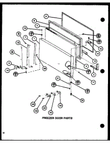Freezer Door Parts (Tj18j / P7791138w) (Tj18k / P7791139w) (Tji18k / P7791140w) (Tji18k / P7791141w) parts for Amana Top-Mount Refrigerator TJ20K-P7791142W from AppliancePartsPros.com