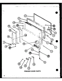 Freezer Door Parts (Tj20m / P7859222w) (Tj20m / P7859223w) parts for Amana Top-Mount Refrigerator TJ20M-P7859223W from AppliancePartsPros.com