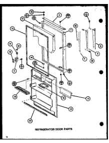 Refrigerator Door Parts (Tj20m / P7859222w) (Tj20m / P7859223w) parts for Amana Top-Mount Refrigerator TJ20M-P7859223W from AppliancePartsPros.com