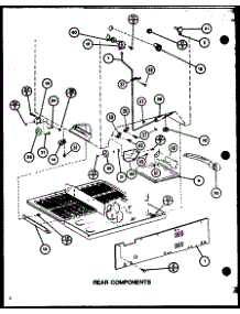 Rear Components (Tj22m / P7859224w) parts for Amana Top-Mount Refrigerator TJ20M-P7859223W from AppliancePartsPros.com