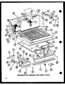 Refrigerator Freezer Functional Parts (Tj20n / P1102113w) (Tj20n / P1102114w) parts for Amana Top-Mount Refrigerator TJ20N-P1102113W from AppliancePartsPros.com
