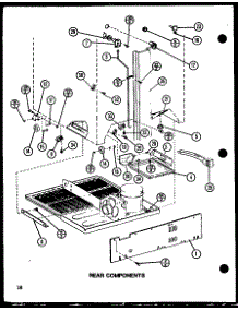 Rear Components (Tj20n / P1102113w) (Tj20n / P1102114w) parts for Amana Top-Mount Refrigerator TJ20N-P1102113W from AppliancePartsPros.com