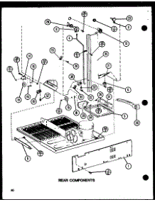 Rear Components (Tj22n / P1102115w) parts for Amana Top-Mount Refrigerator TJ20N-P1102114W from AppliancePartsPros.com