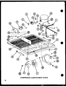 Compressor Compartment Parts (Tj20n / P1102113w) (Tj20n / P1102114w) parts for Amana Top-Mount Refrigerator TJ22N-P1102115W from AppliancePartsPros.com