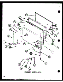 Freezer Door Parts (Tj20k / P7791142w) (Tj20k / P7791143w) (Tji20k / P7791144w) (Tji20k / P7791145w) parts for Amana Top-Mount Refrigerator TJI16K-P7791136W from AppliancePartsPros.com