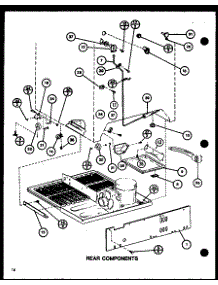 Rear Components (Tj16k / P7791134w) (Tj16k / P7791135w) (Tji16k / P7791136w) (Tji16k / P7791137w) parts for Amana Top-Mount Refrigerator TJI18K-P7791140W from AppliancePartsPros.com