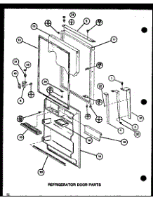 Refrigerator Door Parts (Tj18j / P7791138w) (Tj18k / P7791139w) (Tji18k / P7791140w) (Tji18k / P7791141w) parts for Amana Top-Mount Refrigerator TJI18K-P7791140W from AppliancePartsPros.com
