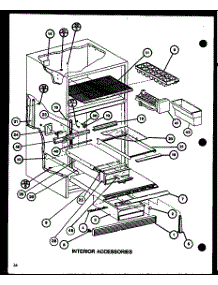 Interior Accessories (Tj18j / P7791138w) (Tj18k / P7791139w) (Tji18k / P7791140w) (Tji18k / P7791141w) parts for Amana Top-Mount Refrigerator TJI18K-P7791140W from AppliancePartsPros.com