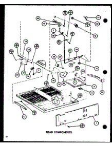 Rear Components (Tj18j / P7791138w) (Tj18k / P7791139w) (Tji18k / P7791140w) (Tji18k / P7791141w) parts for Amana Top-Mount Refrigerator TJI18K-P7791140W from AppliancePartsPros.com
