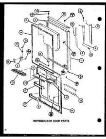 Refrigerator Door Parts (Tj22k / P7791146w) (Tji22k / P7791147w) (Tj22k / P7859201w) parts for Amana Top-Mount Refrigerator TJI18K-P7791140W from AppliancePartsPros.com