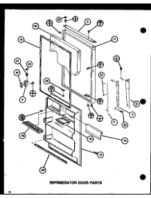 Refrigerator Door Parts (Tj16k / P7791134w) (Tj16k / P7791135w) (Tji16k / P7791136w) (Tji16k / P7791137w) parts for Amana Top-Mount Refrigerator TJI18K-P7791141W from AppliancePartsPros.com