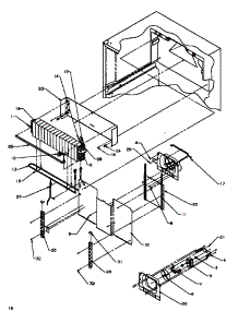 Evaporator Area parts for Amana Top-Mount Refrigerator TK18R3L-P1181710WL from AppliancePartsPros.com