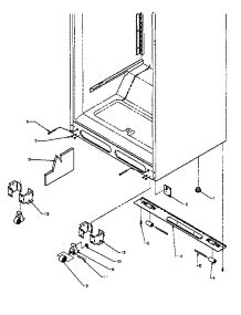 Cabinet Bottom parts for Amana Top-Mount Refrigerator TK21R3L-P1189001WL from AppliancePartsPros.com