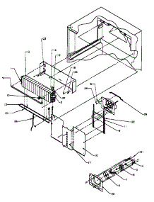 Evaporator Area parts for Amana Top-Mount Refrigerator TK21R3W-P1189001WW from AppliancePartsPros.com