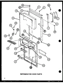 Refrigerator Door Parts (Tl18h / P77110-19W) (Tl18h / P77110-20W) (Tli18h / P77110-21W) (Tli18h / P77110-22W) parts for Amana Top-Mount Refrigerator TL18H-P77110-19W from AppliancePartsPros.com