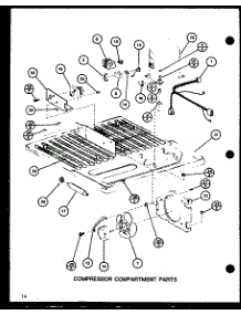 Compressor Compartment Parts (Tl18h / P77110-19W) (Tl18h / P77110-20W) (Tli18h / P77110-21W) (Tli18h / P77110-22W) parts for Amana Top-Mount Refrigerator TL18H-P77110-19W from AppliancePartsPros.com