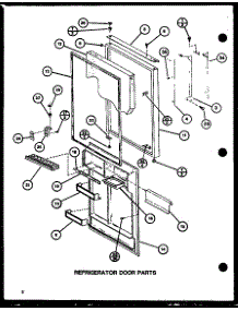 Refrigerator Door Parts (Tli18j / P7739007w) (Tli18j / P7739006w) parts for Amana Top-Mount Refrigerator TL18J-P7739006W from AppliancePartsPros.com