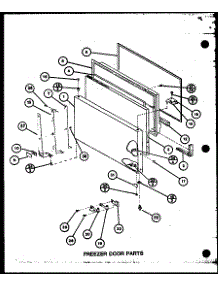Freezer Door Parts (Tl18k / P7803221w) (Tl18k / P7803222w) (Tli18k / P7803223w) (Tli18k / P7803224w) (Tli18k / P7803245w) (Tli18k / P7803246w) parts for Amana Top-Mount Refrigerator TL18K-P7803221W from AppliancePartsPros.com
