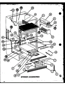 Interior Accessories (Tl18k / P7803221w) (Tl18k / P7803222w) (Tli18k / P7803223w) (Tli18k / P7803224w) (Tli18k / P7803245w) (Tli18k / P7803246w) parts for Amana Top-Mount Refrigerator TL18K-P7803221W from AppliancePartsPros.com