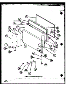 Freezer Door Parts (Tl20k / P7803225w) (Tl20k / P7803226w) (Tli20k / P7803227w) (Tli20k / P7803228w) (Tli20k / P7803247w) (Tli20k / P7803248w) parts for Amana Top-Mount Refrigerator TL18K-P7803221W from AppliancePartsPros.com