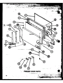 Freezer Door Parts (Tli22m / P7858523w) (Tli22m / P7858524w) parts for Amana Top-Mount Refrigerator TL18M-P7858512W from AppliancePartsPros.com
