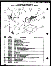 Add-On Ice Maker Assembly parts for Amana Top-Mount Refrigerator TL18Q2W-P1111413WW from AppliancePartsPros.com