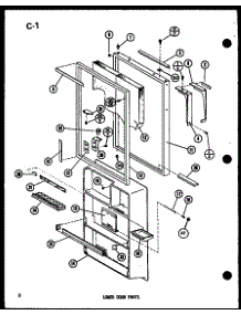 Lower Door Parts (Tl20f-C / P76164-2Wc) (Tl20f / P76164-2W) (Tl20f-L / P76164-2Wl) (Tl20f-A / P76164-2Wa) (Tl20f-G / P76164-2Wg) (Tli20f / P76164-3W) (Tli20f-G / P76164-3Wg) (Tli20f-A / P76164-3Wa) (Tli20f-C / P76164-3Wc) (Tli20f-L / P76164-3Wl) parts for Amana Top-Mount Refrigerator TL20F-G-P76164-2WG from AppliancePartsPros.com