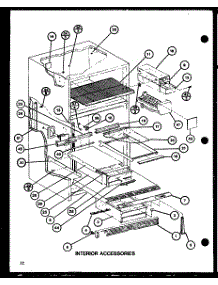 Interior Accessories (Tl20h / P77110-23W) (Tl20h / P77110-24W) (Tli20h / P77110-25W) (Tli20h / P77110-26W) parts for Amana Top-Mount Refrigerator TL20H-P77110-24W from AppliancePartsPros.com