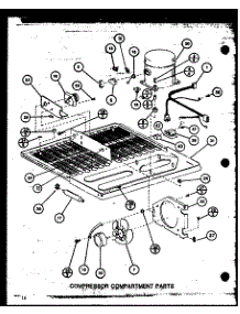 Compressor Compartment Parts (Tl18m / P7858511w) (Tl18m / P7858512w) (Tli18m / P7858521w) (Tli18m / P7858522w) parts for Amana Top-Mount Refrigerator TL20M-P7858513W from AppliancePartsPros.com