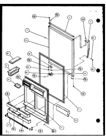 Freezer Door parts for Amana Top-Mount Refrigerator TL20QG-P1111706WG from AppliancePartsPros.com