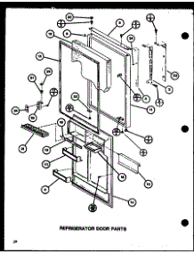 Refrigerator Door Parts (Tl20j / P7739029w) (Tli20j / P7739030w) parts for Amana Top-Mount Refrigerator TL22J-P7739035W from AppliancePartsPros.com