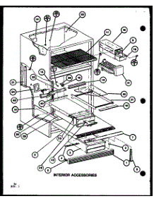 Interior Accessories (Tl22j / P7739035w) parts for Amana Top-Mount Refrigerator TL22J-P7739035W from AppliancePartsPros.com