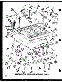 Refrigerator Freezer Functional Parts (Tl20h / P77110-23W) (Tl20h / P77110-24W) (Tli20h / P77110-25W) (Tli20h / P77110-26W) parts for Amana Top-Mount Refrigerator TLI18H-P77110-21W from AppliancePartsPros.com