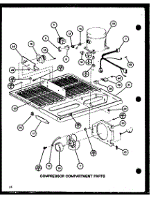 Compressor Compartment Parts (Tl20j / P7739011w) (Tli20j / P7739012w) parts for Amana Top-Mount Refrigerator TLI18J-P7739006W from AppliancePartsPros.com