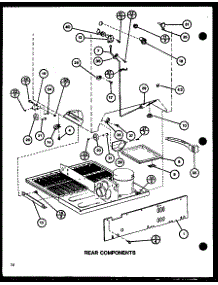 Rear Components (Tli18j / P7739007w) (Tli18j / P7739006w) parts for Amana Top-Mount Refrigerator TLI18J-P7739007W from AppliancePartsPros.com