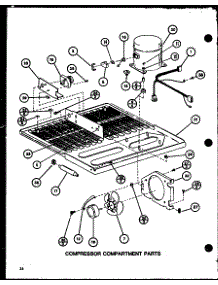 Compressor Compartment Parts (Tli18j / P7739025w) (Tl18j / P7739024w) parts for Amana Top-Mount Refrigerator TLI18J-P7739025W from AppliancePartsPros.com