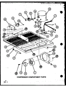 Compressor Compartment Parts (Tl22k / P7803229w) (Tli22k / P7803230w) (Tli22k / P7803249w) (Tl22k / P7859204w) (Tli22k / P7859207w) parts for Amana Top-Mount Refrigerator TLI18K-P7803224W from AppliancePartsPros.com