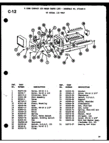 8 Cube Compact Ice Maker (Ic-2 / P36415-5W) parts for Amana Top-Mount Refrigerator TLI20F-P76164-3W from AppliancePartsPros.com