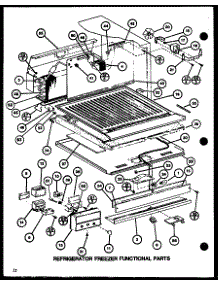 Refrigerator Freezer Functional Parts (Tli18j / P7739007w) (Tli18j / P7739006w) parts for Amana Top-Mount Refrigerator TLI20J-P7739012W from AppliancePartsPros.com