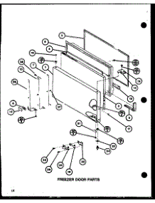Freezer Door Parts (Tl20j / P7739011w) (Tli20j / P7739012w) parts for Amana Top-Mount Refrigerator TLI20J-P7739012W from AppliancePartsPros.com