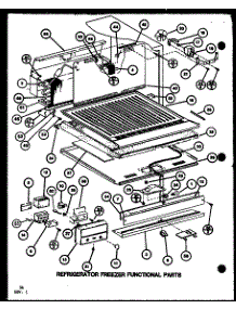 Refrigerator Freezer Functional Parts (Tl22j / P7739035w) parts for Amana Top-Mount Refrigerator TLI20J-P7739030W from AppliancePartsPros.com