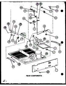 Rear Components (Tl22j / P7739035w) parts for Amana Top-Mount Refrigerator TLI20J-P7739030W from AppliancePartsPros.com