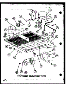 Compressor Compartment Parts (Tl20k / P7803225w) (Tl20k / P7803226w) (Tli20k / P7803227w) (Tli20k / P7803228w) (Tli20k / P7803248w) parts for Amana Top-Mount Refrigerator TLI20K-P7803227W from AppliancePartsPros.com