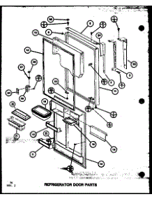 Refrigerator Door Parts (Tl22k / P7803229w) (Tli22k / P7803230w) (Tli22k / P7803249w) (Tl22k / P7859204w) (Tli22k / P7859207w) parts for Amana Top-Mount Refrigerator TLI20K-P7803228W from AppliancePartsPros.com