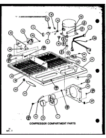 Compressor Compartment Parts (Tl18k / P7803221w) (Tl18k / P7803222w) (Tli18k / P7803223w) (Tli18k / P7803224w) (Tli18k / P7803245w) (Tli18k / P7803246w) parts for Amana Top-Mount Refrigerator TLI20K-P7803247W from AppliancePartsPros.com
